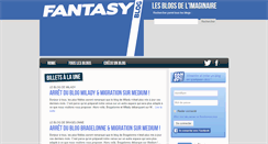Desktop Screenshot of fantasyblog.fr