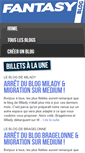 Mobile Screenshot of fantasyblog.fr