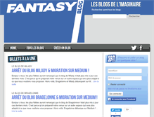 Tablet Screenshot of fantasyblog.fr